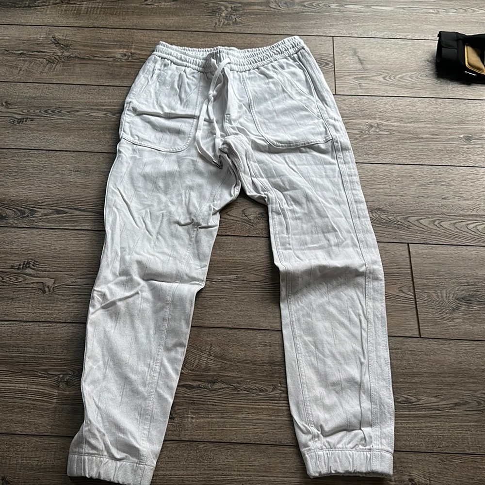 White polka dot athlete joggers